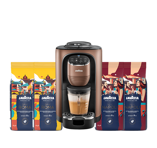Coffret Assoluta machine à grains + 1,8kg Tales of Italy